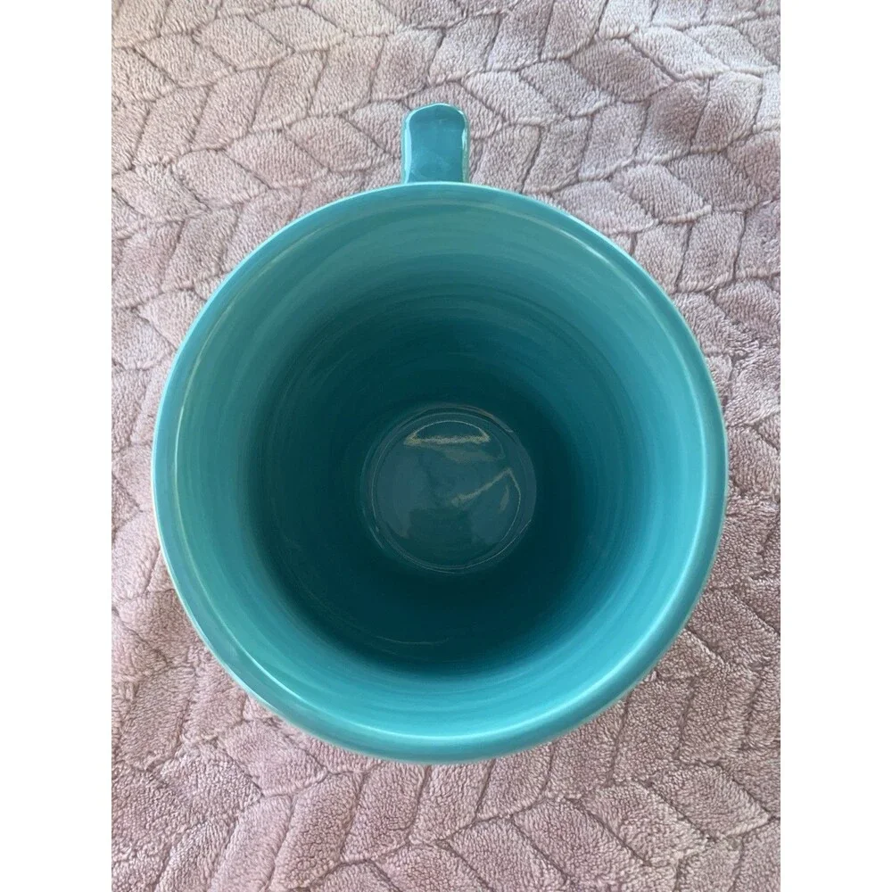 The Pioneer Woman Floral Vintage Bloom 16oz Ceramic Mug Teal Interior
